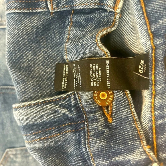 Sincerely Jules slight barrel leg jeans size  9 great condition with elastic - Picture 4 of 6